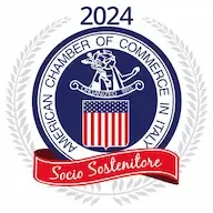 Logo American Chamber of Italy socio sostenitore Logo American Chamber of Italy socio sostenitore