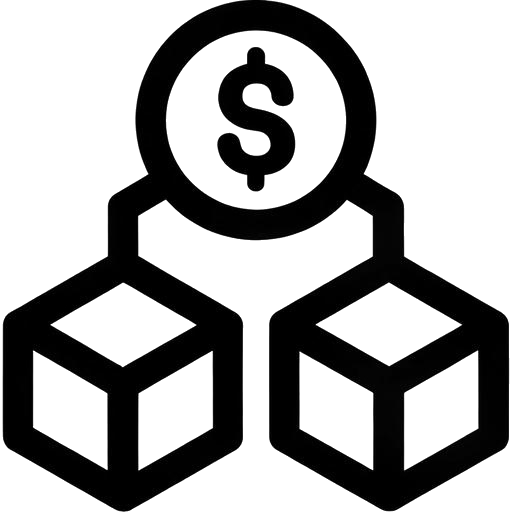Icona: Token digitale e blocco dati, simbolo delle applicazioni NFT nel mercato USA. Icona: Token digitale e blocco dati, simbolo delle applicazioni NFT nel mercato USA.