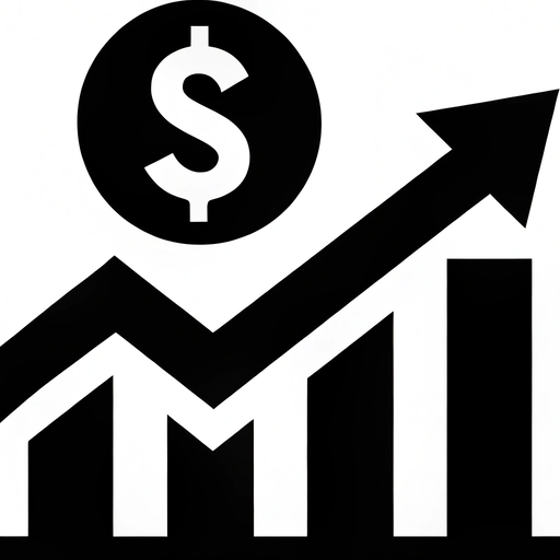 Icona di crescita economica, nave e bandiera USA, simbolo di export e finanziamenti SIMEST