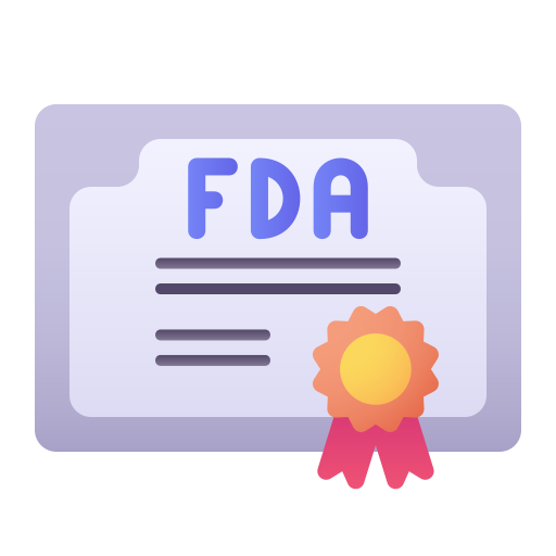 icona: FDA che rappresenta la regolamentazione di alimenti e cosmetici negli Stati Uniti.