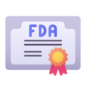 icona: FDA che rappresenta la regolamentazione di alimenti e cosmetici negli Stati Uniti.