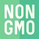 Icona: scritta 'NON GMO' su sfondo verde, a simboleggiare l'assenza di OGM nei prodotti alimentari.