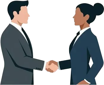 Icona: stretta di mano tra due imprenditori, simbolo di accordo e collaborazione Icona: stretta di mano tra due imprenditori, simbolo di accordo e collaborazione
