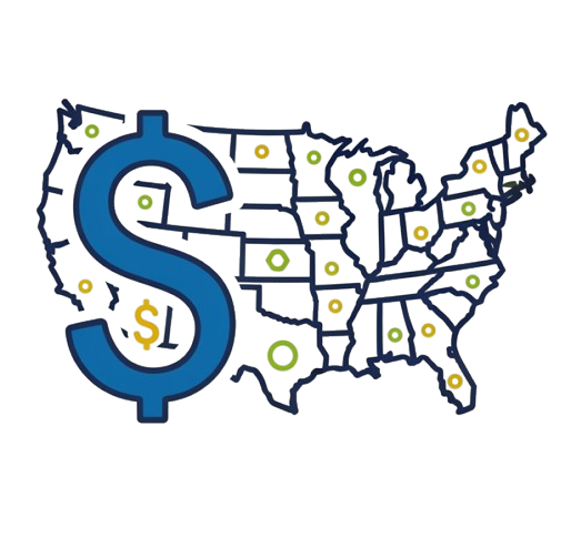 Icona: Tasse statali USA per aziende.