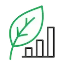 Icona: rappresenta il successo e la crescita dei prodotti biologici nel mercato.