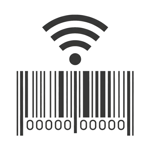 Icona: rappresenta un codice a barre invisibile e la tecnologia di scansione.