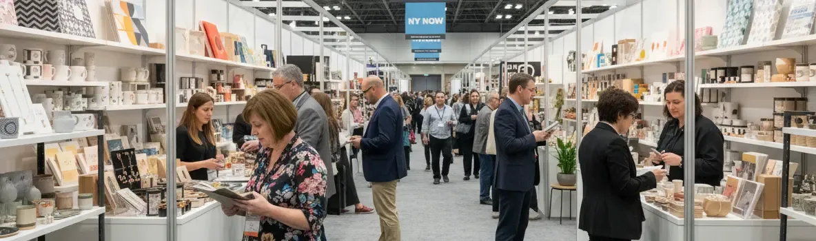 illustrazione della fiera NY NOW, a rappresentare le opportunità nel settore del design in America 