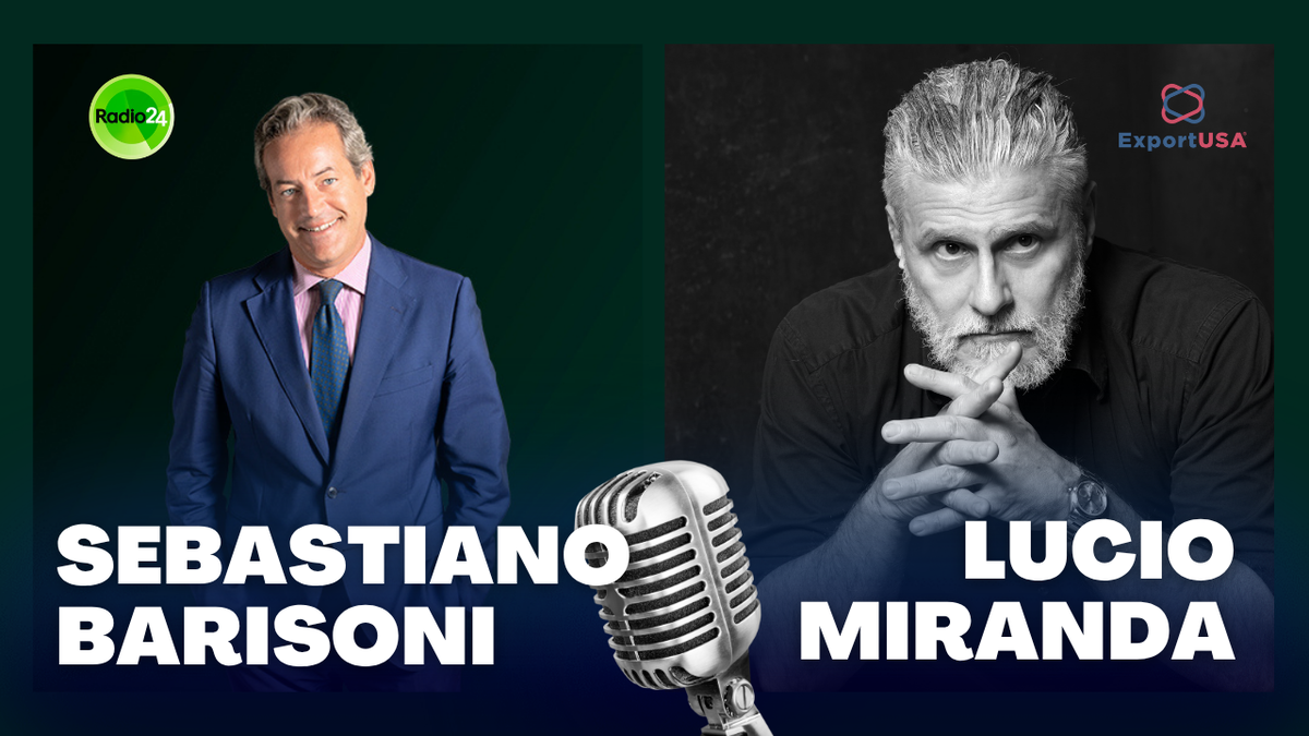 Sebastiano Barisoni di Radio 24 intervista Lucio Miranda di ExportUSA sulle tecniche per mitigare l'effetto dei dazi degli Stati Uniti