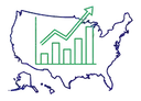 Icona: rappresenta la crescita finanziaria e gli investimenti negli Stati Uniti
