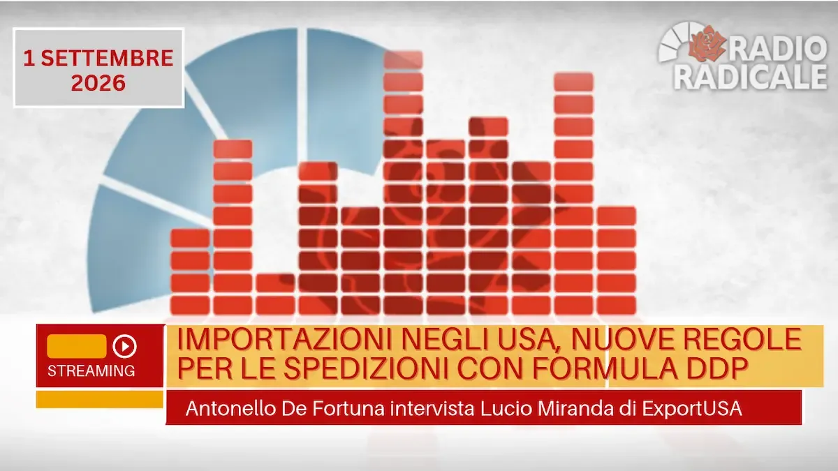 Intervento nella trasmissione di Radio Radicale di Lucio Miranda sul sul rafforzamento dei controlli americani nei confronti degli Importer of Record