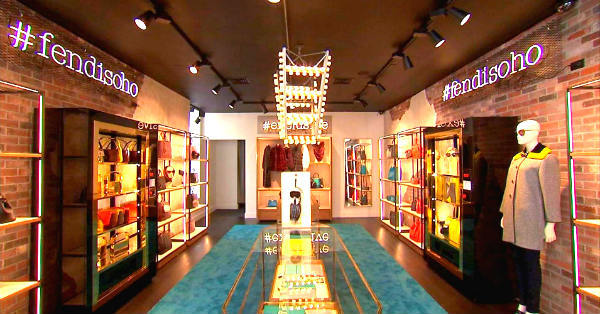 Apertura di un negozio temporaneo per lanciare il brand in America Il Pop-Up store di Fendi a Soho - New York