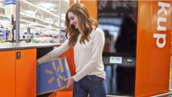 WALMART TOWER - torri digitalizzate con armadietti dedicati per il ritiro rapido e indipendente della spesa online Supermercati in America e nuove strategie di vendita online