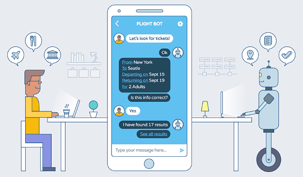 Usare gli chatbot per l'ecommerce in America Tendenze marketing digitale negli Stati Uniti per il 2019