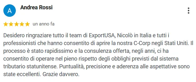 recensioni società servizi per apertura corporation rapidamente