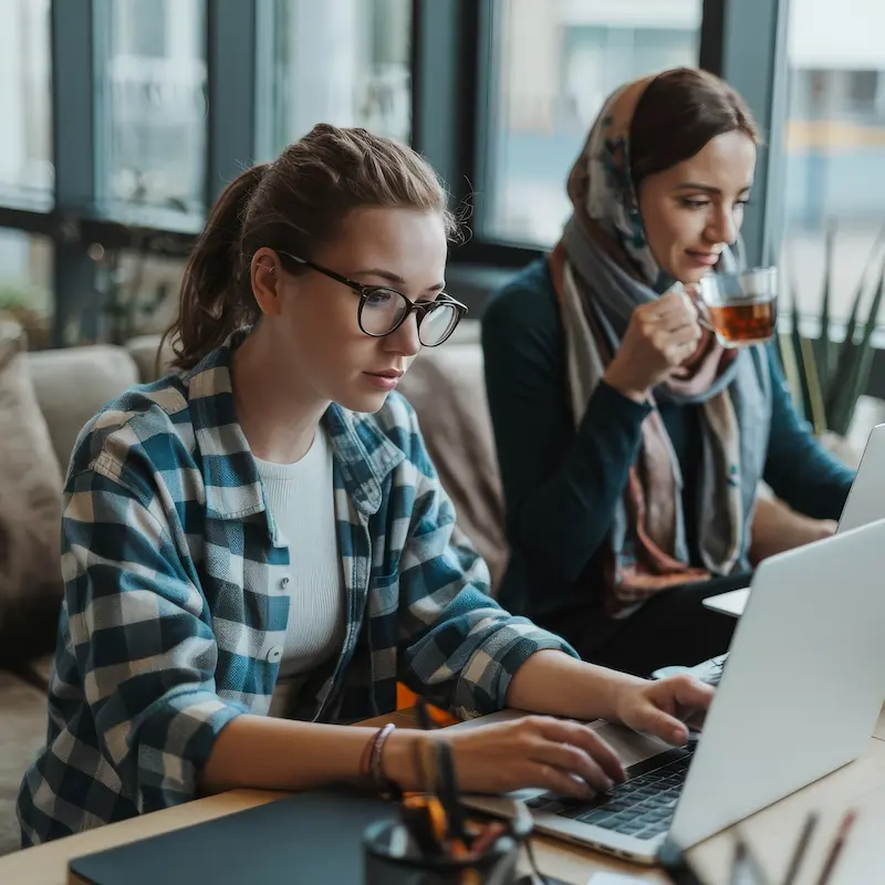 Giovani della generazione Alpha al lavoro in una azienda italiana negli USA