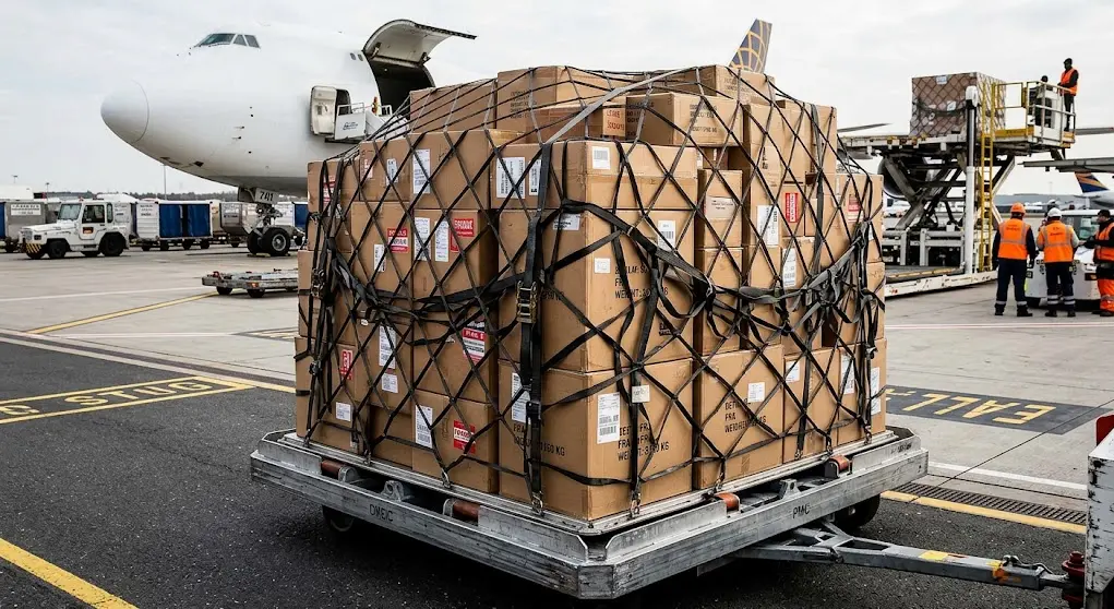 pallet spediti con cargo aereo da uno stato americano all'altro