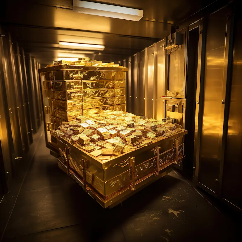 Il deposito che custodisce le riservee auree degli Stati Uniti