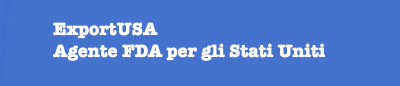 Esportare prodotti alimentari negli USA ExportUSA FDA Agent per gli Stati Uniti