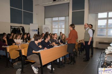 Lezione sugli USA presso l'Università di Torino